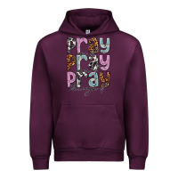 Mauve Wine pray on it pray over it pray through it Urban Hoodie - NancyCooperArtShop