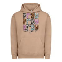 Pigment Burro pray on it pray over it pray through it Urban Hoodie - NancyCooperArtShop