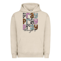 Pigment French Oak pray on it pray over it pray through it Urban Hoodie - NancyCooperArtShop