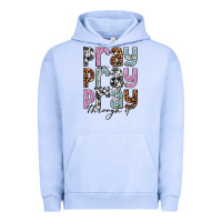 Pigment Grape Ice pray on it pray over it pray through it Urban Hoodie - NancyCooperArtShop