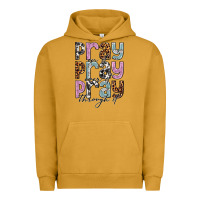 Pigment Peanut Butter pray on it pray over it pray through it Urban Hoodie - NancyCooperArtShop