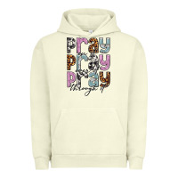 Pigment Pistachio pray on it pray over it pray through it Urban Hoodie - NancyCooperArtShop