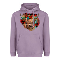 Lavender christmas cow gemstone Heavyweight Hoodie - JahusDesignShop
