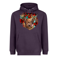 Plum christmas cow gemstone Heavyweight Hoodie - JahusDesignShop