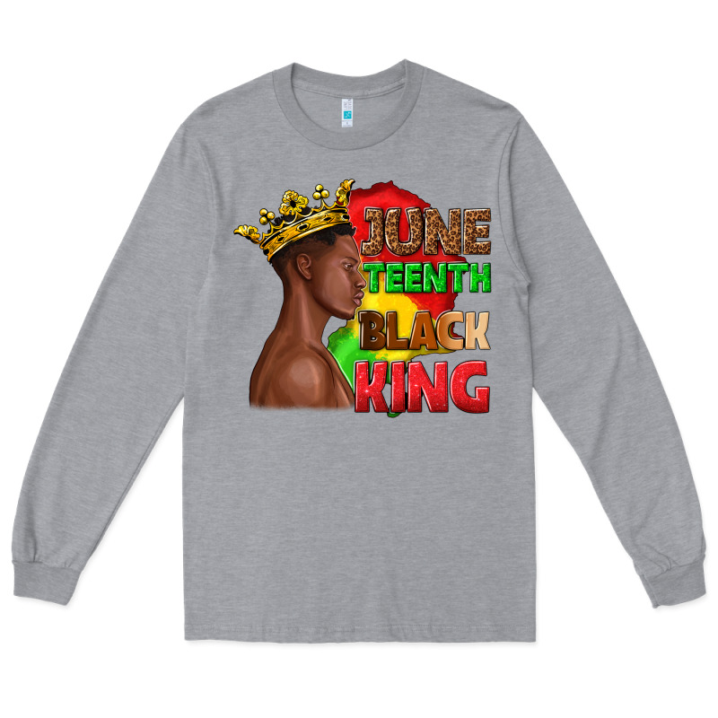 Juneteenth Black King Long Sleeve Tee by texasbilliewilder | Teevron