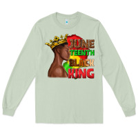 Matcha juneteenth black king Long Sleeve Tee - texasbilliewilder