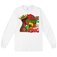 White juneteenth black king Long Sleeve Tee - texasbilliewilder