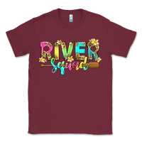 Burgundy river squad with leopard Classic Tee - texasbilliewilder