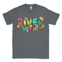 Charcoal Heather river squad with leopard Classic Tee - texasbilliewilder