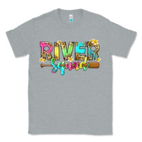 Heather Grey river squad with leopard Classic Tee - texasbilliewilder