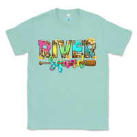Seafoam river squad with leopard Classic Tee - texasbilliewilder