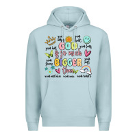 Blue Mist god is so much bigger than malia Premium Hoodie - MaliasSmallBusiness