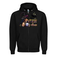 Black Black Witch Vibes Zipper Hoodie - texasbilliewilder