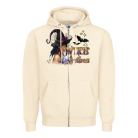 Sandshell Black Witch Vibes Zipper Hoodie - texasbilliewilder