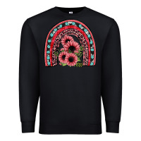 Black valentines sunflower rainbow Premium Sweatshirt - JahusDesignShop
