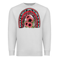 Dove Grey valentines sunflower rainbow Premium Sweatshirt - JahusDesignShop