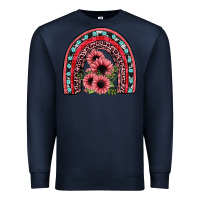 Navy valentines sunflower rainbow Premium Sweatshirt - JahusDesignShop