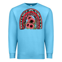 Ocean Blue valentines sunflower rainbow Premium Sweatshirt - JahusDesignShop