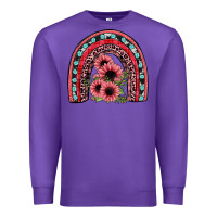 Purple valentines sunflower rainbow Premium Sweatshirt - JahusDesignShop
