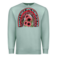 Seafoam valentines sunflower rainbow Premium Sweatshirt - JahusDesignShop