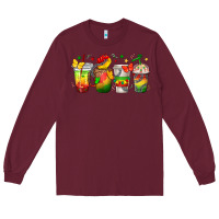 Burgundy juneteenth coffee cups Long Sleeve Tee - texasbilliewilder