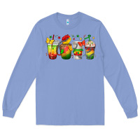 Colony Blue juneteenth coffee cups Long Sleeve Tee - texasbilliewilder