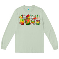 Matcha juneteenth coffee cups Long Sleeve Tee - texasbilliewilder