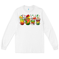 White juneteenth coffee cups Long Sleeve Tee - texasbilliewilder