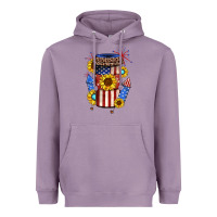 Lavender 4th of july coffee cup Heavyweight Hoodie - JahusDesignShop
