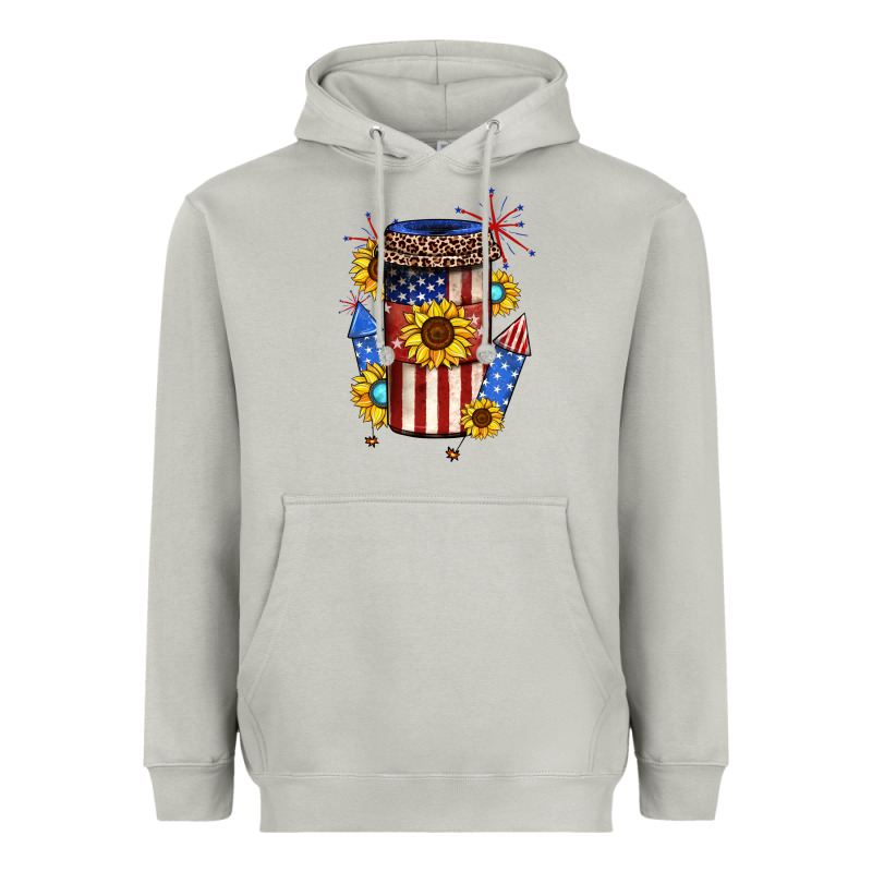 4th Of July Coffee Cup Heavyweight Hoodie by JahusDesignShop | Teevron