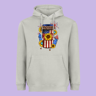 4th Of July Coffee Cup Heavyweight Hoodie Designed By Jahusdesignshop