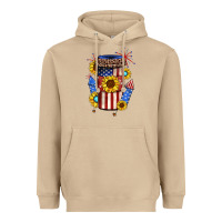 Mushroom 4th of july coffee cup Heavyweight Hoodie - JahusDesignShop