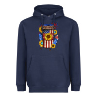 Navy 4th of july coffee cup Heavyweight Hoodie - JahusDesignShop
