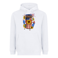 White 4th of july coffee cup Heavyweight Hoodie - JahusDesignShop