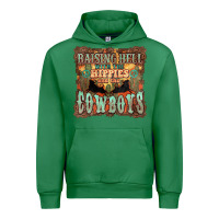 Emerald raising hell with the hippies and the cowboys Urban Hoodie - NancyCooperArtShop