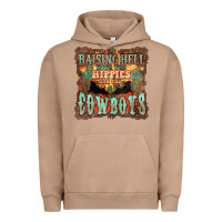 Raising Hell With The Hippies And The Cowboys Urban Hoodie | Teevron