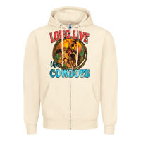 Sandshell long live the cowboys Zipper Hoodie - Zillion Design Studio