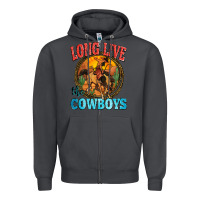 Smoke long live the cowboys Zipper Hoodie - Zillion Design Studio