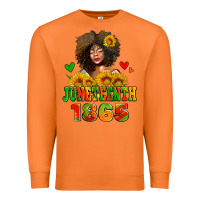 Carrot afro woman juneteenth 1865 Premium Sweatshirt - AdoDesignShop