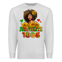 Dove Grey afro woman juneteenth 1865 Premium Sweatshirt - AdoDesignShop