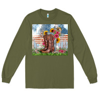 Army Green christian western Long Sleeve Tee - Zillion Design Studio