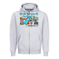 Heather Grey let all that you do be done in love Zipper Hoodie - Zillion Design Studio