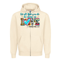 Sandshell let all that you do be done in love Zipper Hoodie - Zillion Design Studio