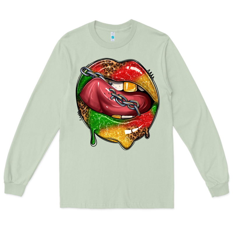 Juneteenth Day Lips Long Sleeve Tee by texasbilliewilder | Teevron