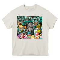 Cream easter Heavy Core Tee - CowhideDigitalArt