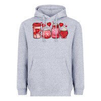 Heather Grey valentines day coffee Heavyweight Hoodie - JahusDesignShop