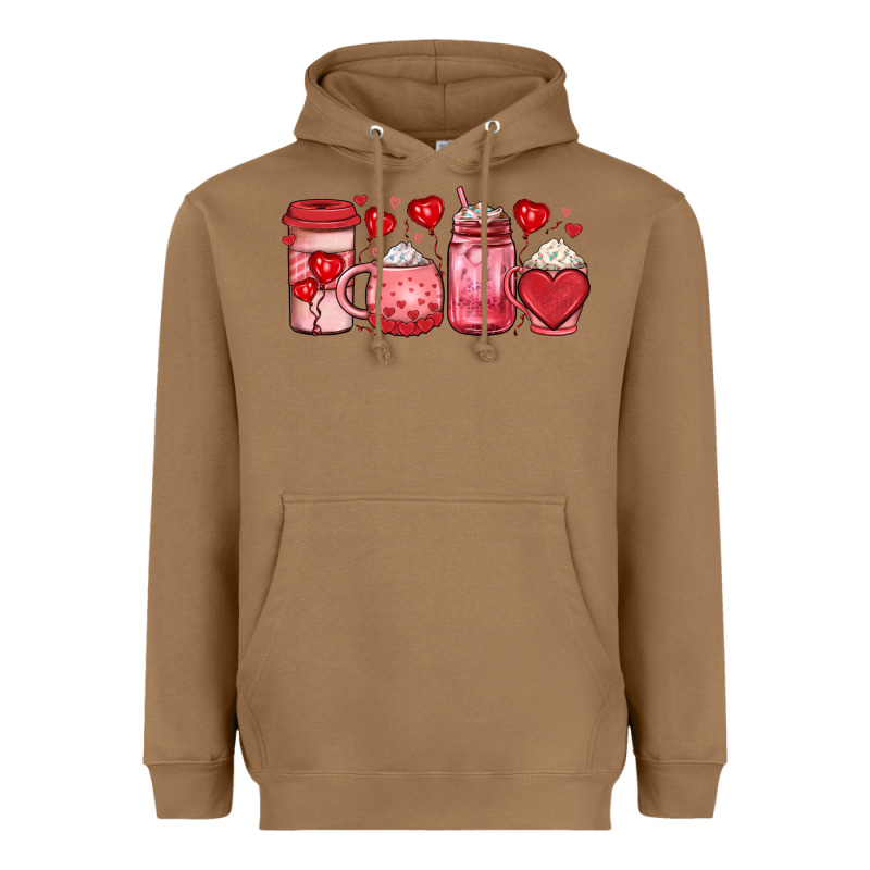 Valentines Day Coffee Heavyweight Hoodie by JahusDesignShop | Teevron