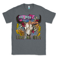 Charcoal Heather do not harm take no bull cow skull Classic Tee - Zillion Design Studio
