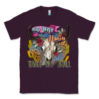 Plum do not harm take no bull cow skull Classic Tee - Zillion Design Studio