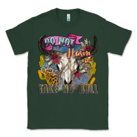 Sports Green do not harm take no bull cow skull Classic Tee - Zillion Design Studio